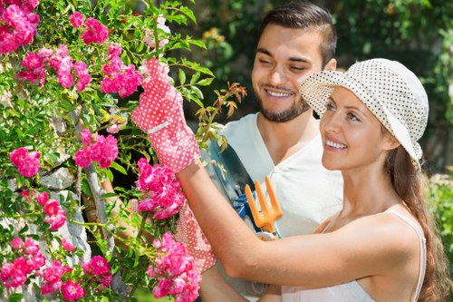 Local gardening team following a risk assessment process in a garden