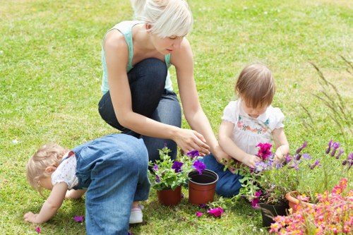 Professional garden maintenance in a Rotherhithe property